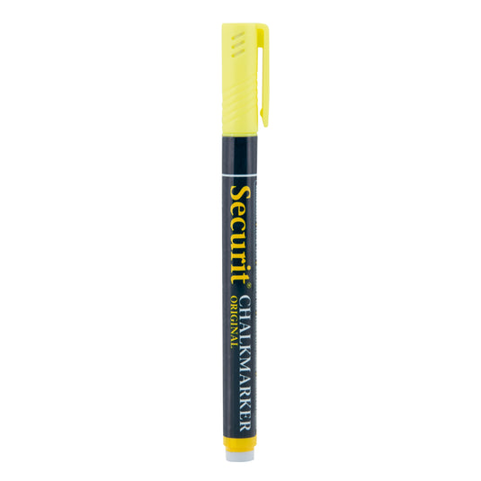 Securit Chalkmarkers - Loose - Yellow 14x1x1,5cm - Pack of 12
