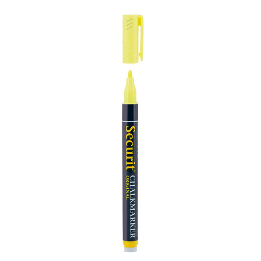 Securit Chalkmarkers - Loose - Yellow 14x1x1,5cm - Pack of 12