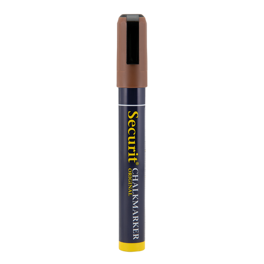 Securit Chalkmarkers - Wallet - Assorted Earth 14,5x1,5x2cm - Pack of 12