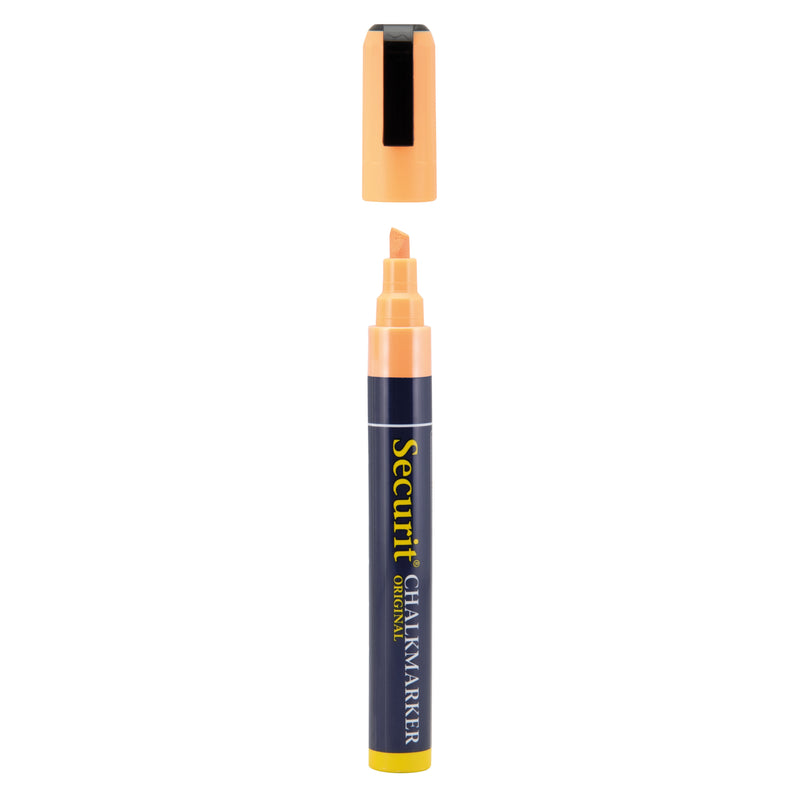 Load image into Gallery viewer, Securit Chalkmarkers - Loose - Orange 14,5x1,5x2cm - Pack of 12
