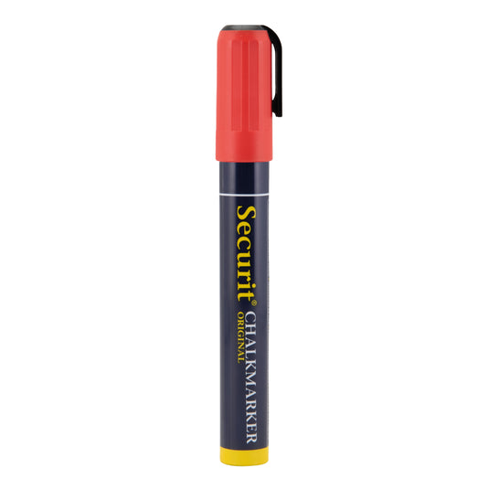 Securit Chalkmarkers - Loose - Red 14,5x1,5x2cm - Pack of 12