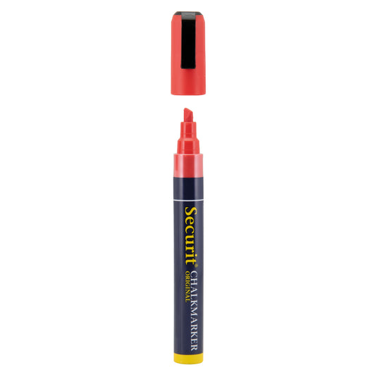 Securit Chalkmarkers - Loose - Red 14,5x1,5x2cm - Pack of 12