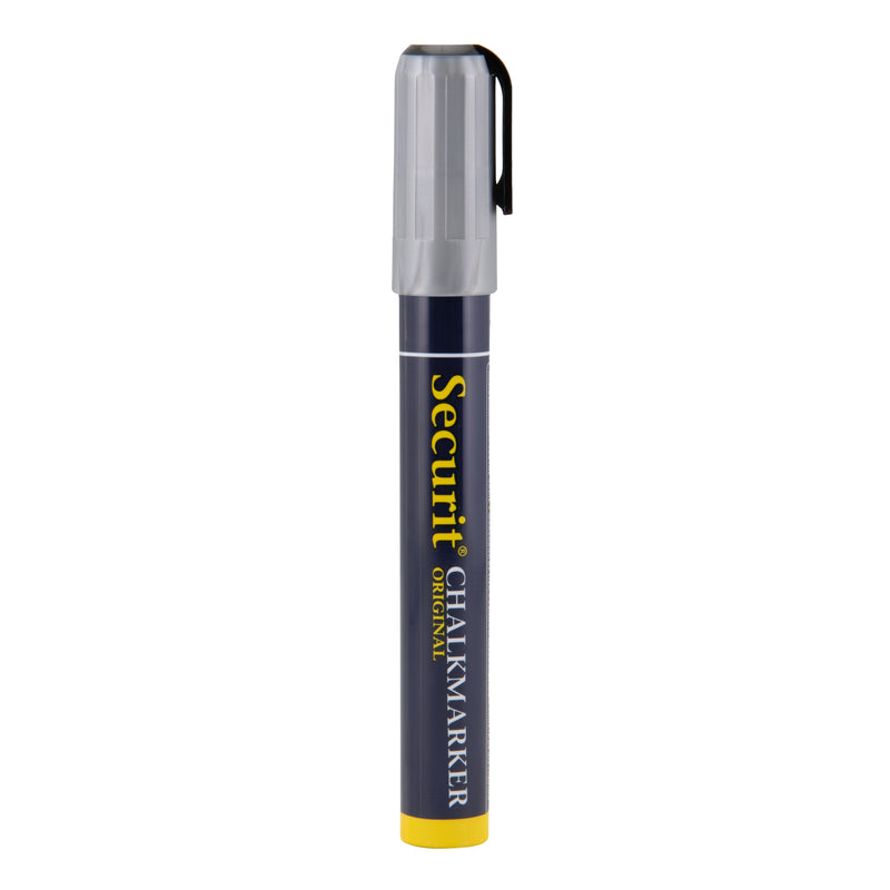 Load image into Gallery viewer, Securit Chalkmarkers - Loose - Silver 14,5x1,5x2cm - Pack of 12
