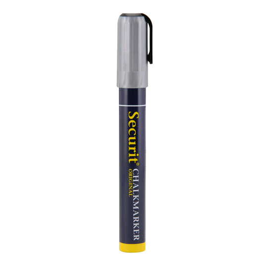 Securit Chalkmarkers - Loose - Silver 14,5x1,5x2cm - Pack of 12