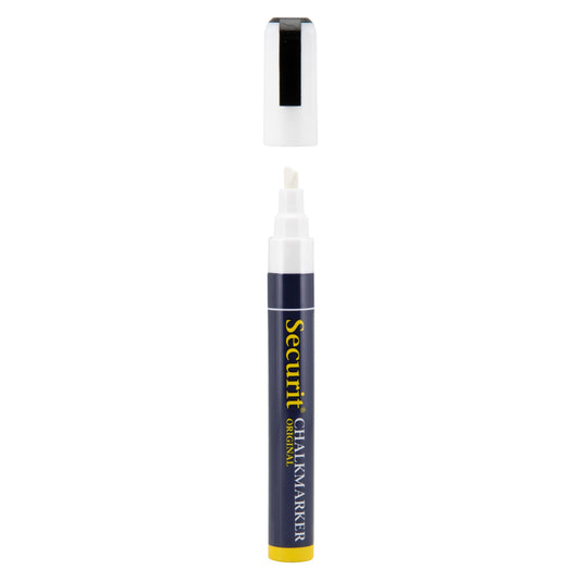 Securit Chalkmarkers - Loose - White 14,5x1,5x2cm - Pack of 12