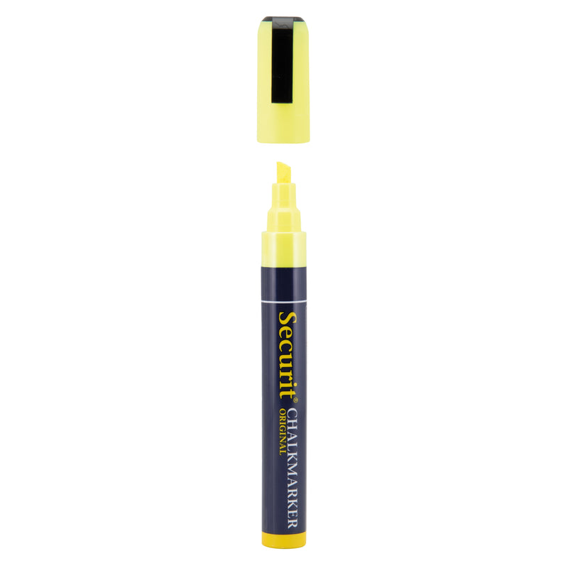 Load image into Gallery viewer, Securit Chalkmarkers - Loose - Yellow 14,5x1,5x2cm - Pack of 12

