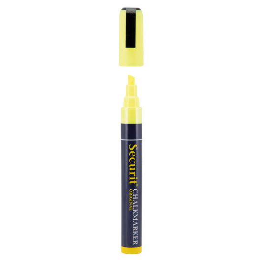 Securit Chalkmarkers - Loose - Yellow 14,5x1,5x2cm - Pack of 12