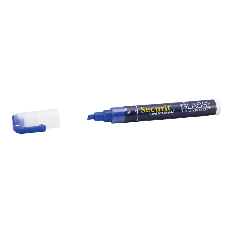 Load image into Gallery viewer, Securit Chalkmarkers - Loose Waterproof - Blue 14,5x1,5x2cm - Pack of 12
