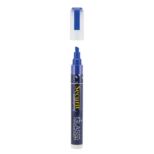 Securit Chalkmarkers - Wallet Waterproof - Assorted Primary 14,5x1,5x2cm - Pack of 12