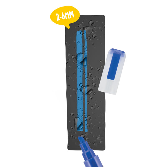 Securit Chalkmarkers - Loose Waterproof - Blue 14,5x1,5x2cm - Pack of 12