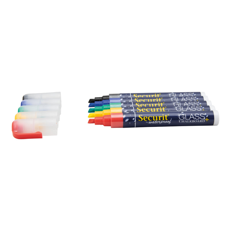 Load image into Gallery viewer, Securit Chalkmarkers - Loose Waterproof - Green 14,5x1,5x2cm - Pack of 12
