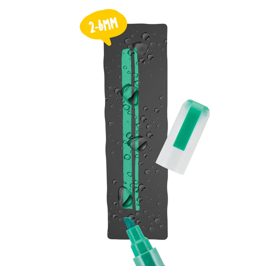 Securit Chalkmarkers - Loose Waterproof - Green 14,5x1,5x2cm - Pack of 12