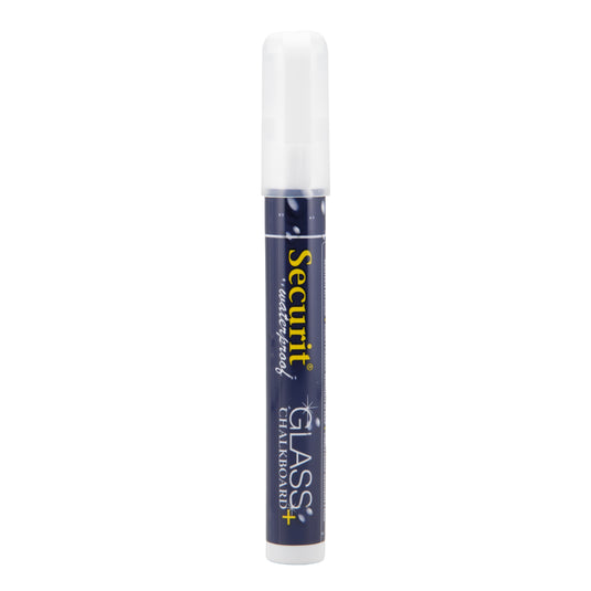 Securit Chalkmarkers - Loose Waterproof - White 14,5x1,5x2cm - Pack of 12