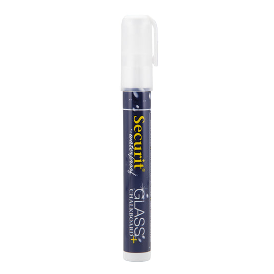 Securit Chalkmarkers - Loose Waterproof - White 14,5x1,5x2cm - Pack of 12