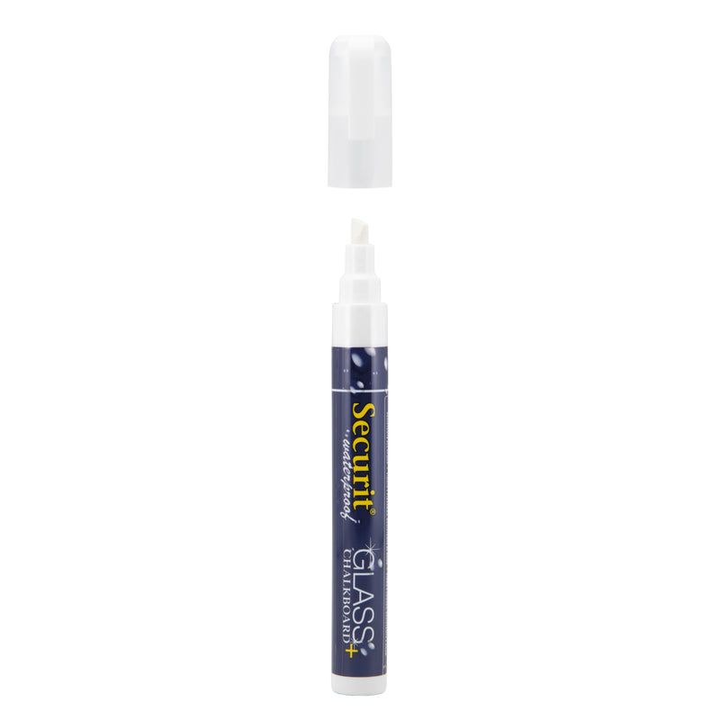 Load image into Gallery viewer, Securit Chalkmarkers - Wallet Waterproof - White 14,5x1,5x2cm - Pack of 12
