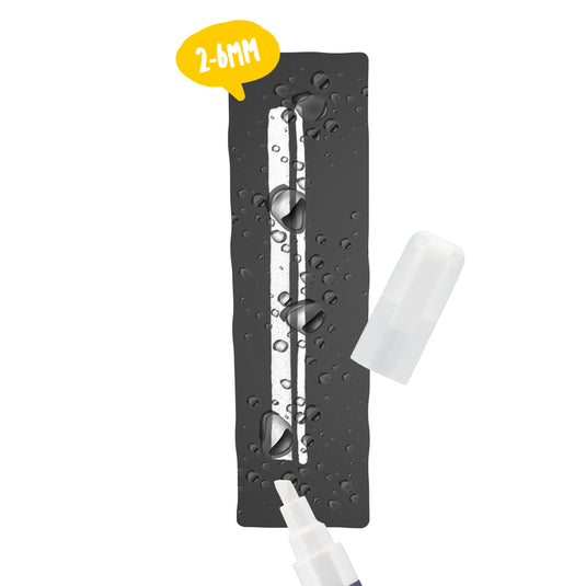 Securit Chalkmarkers - Loose Waterproof - White 14,5x1,5x2cm - Pack of 12