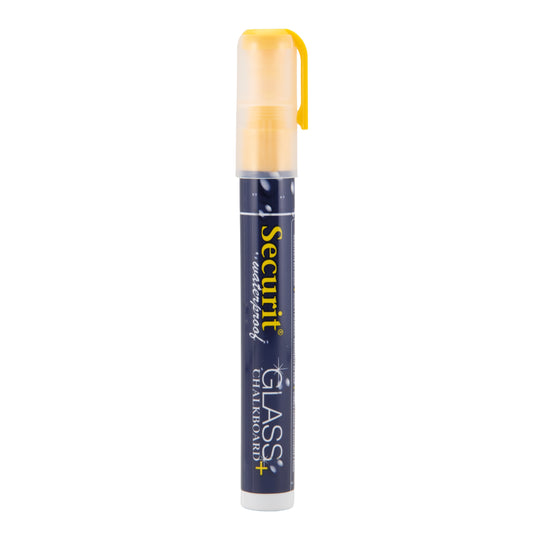 Securit Chalkmarkers - Loose Waterproof - Yellow 14,5x1,5x2cm - Pack of 12