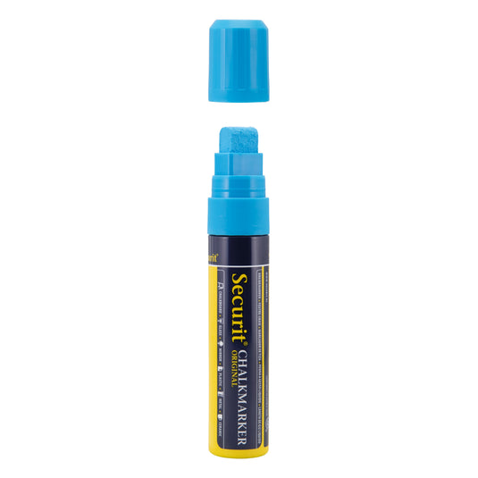 Securit Chalkmarkers - Wallet - Assorted Primary 15,5x2,7x2,7cm - Pack of 6