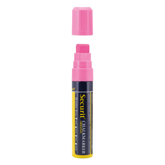 Securit Chalkmarkers - Wallet - Assorted Primary 15,5x2,7x2,7cm - Pack of 6