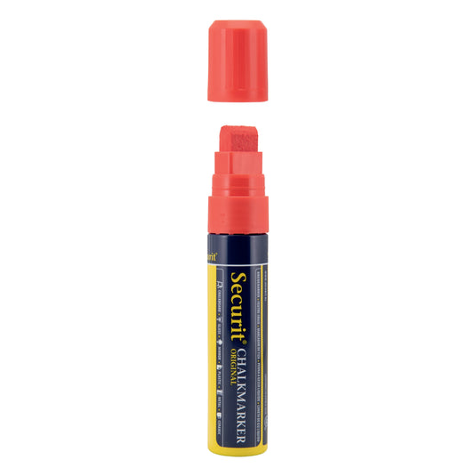Securit Chalkmarkers - Wallet - Assorted Primary 15,5x2,7x2,7cm - Pack of 6