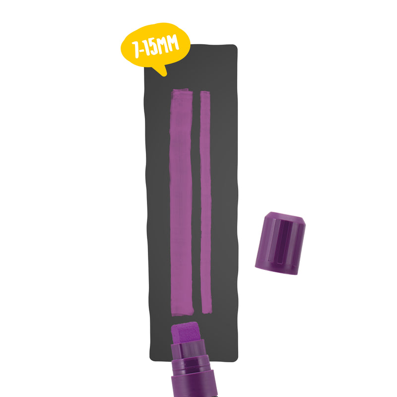 Load image into Gallery viewer, Securit Chalkmarkers - Loose - Violet 15,5x2,7x2,7cm - Pack of 6
