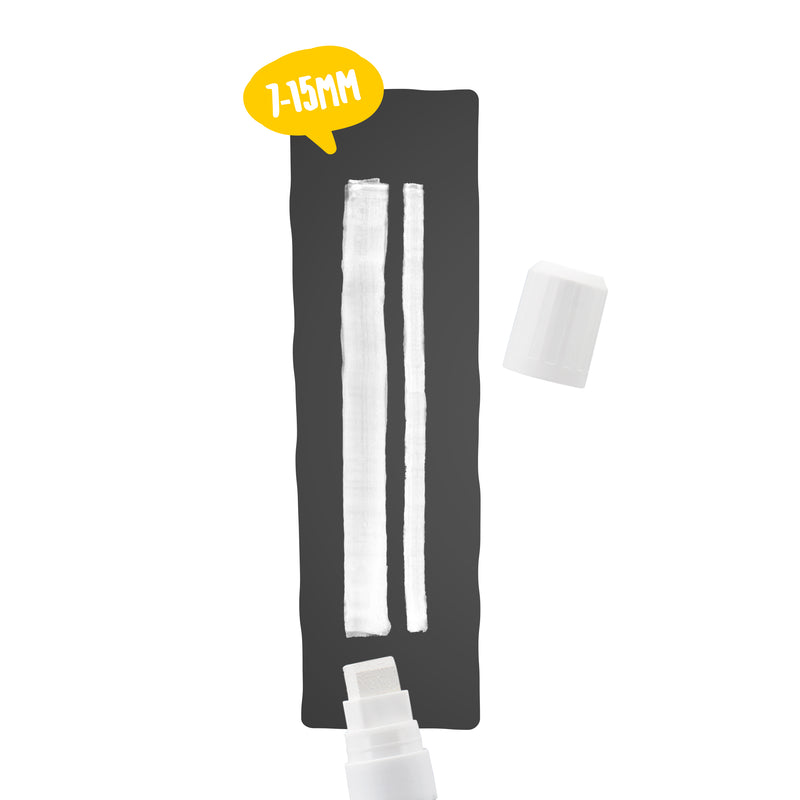 Load image into Gallery viewer, Securit Chalkmarkers - Loose - White 15,5x2,7x2,7cm - Pack of 6
