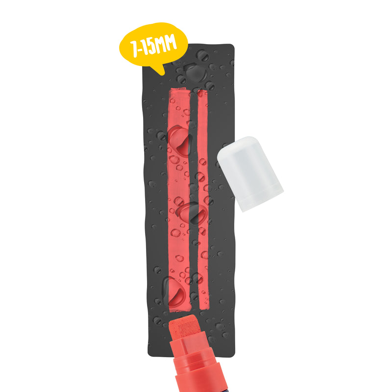 Load image into Gallery viewer, Securit Chalkmarkers - Loose Waterproof - Red 15,5x2,7x2,7cm - Pack of 6
