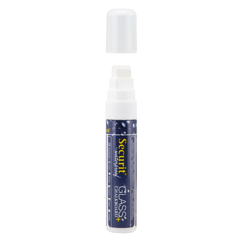 Load image into Gallery viewer, Securit Chalkmarkers - Wallet Waterproof - White 15,5x2,7x2,7cm - Pack of 12
