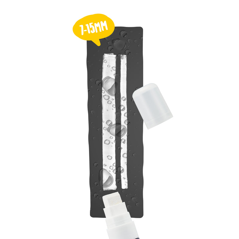 Load image into Gallery viewer, Securit Chalkmarkers - Loose Waterproof - White 15,5x2,7x2,7cm - Pack of 6
