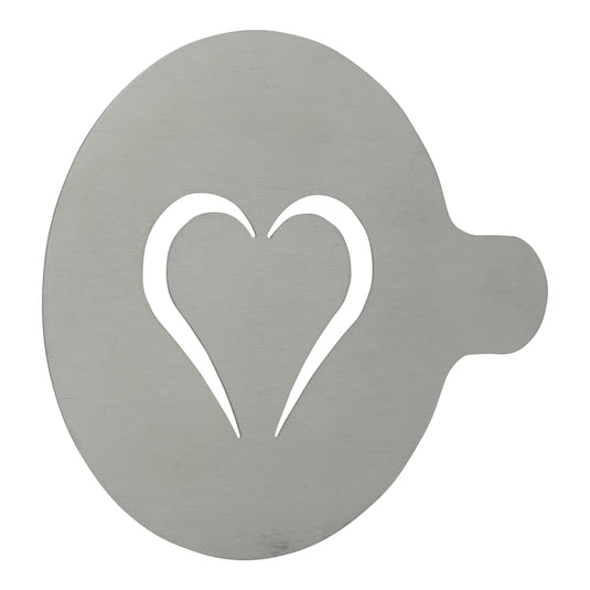 Securit Accessoires - Coffee Stencils - Stainless Steel 10x12,4x0,1cm - Pack of 6