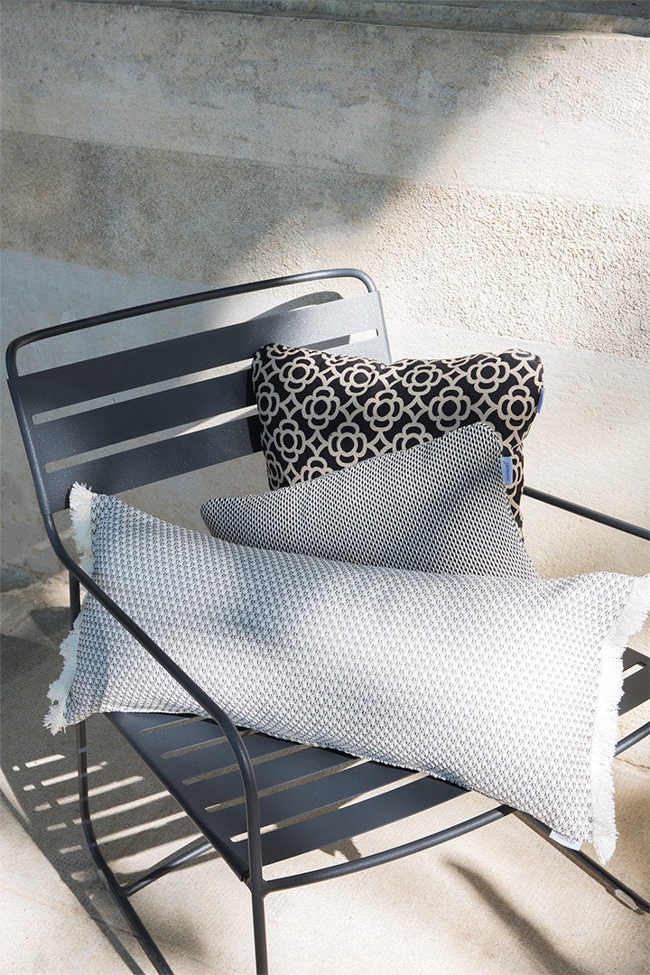 Load image into Gallery viewer, Fermob Evasion Outdoor Cushion 44 x 30 cm – lifestyle
