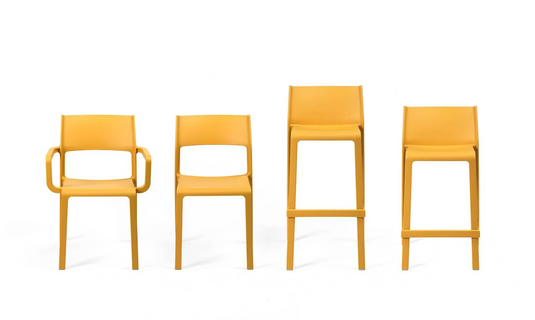 Nardi Trill Mini Stool, outdoor mini counter stool with sleek design, suitable for garden or patio seating.
