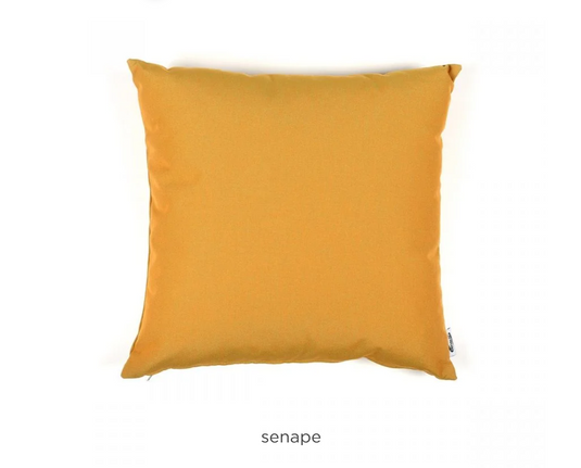 Senape-colored outdoor cushion by Nardi, part of the Passepartout Cushion collection, designed for outdoor seating from Custom Wood Designs.