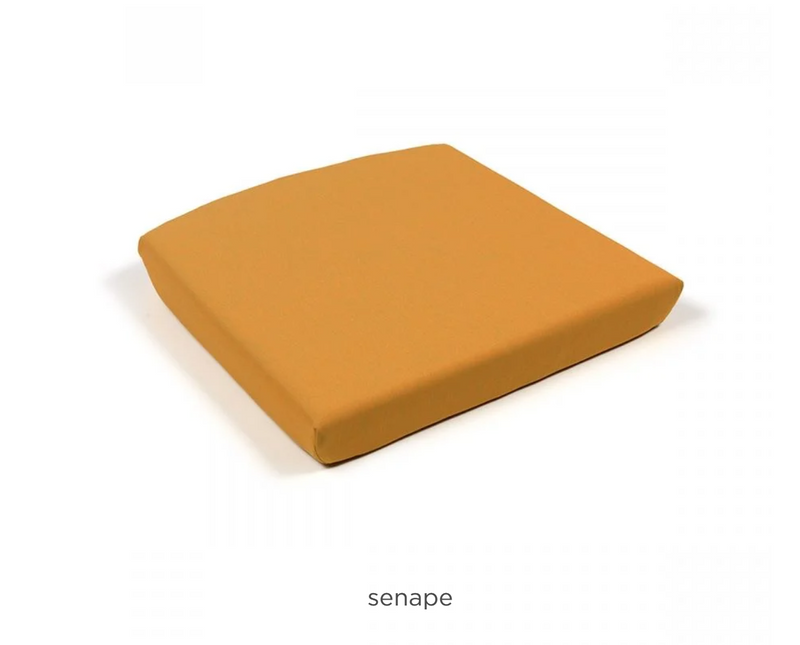 Load image into Gallery viewer, Nardi Net Relax outdoor lounge cushion in senape and quarzo colors, designed for Nardi patio furniture.
