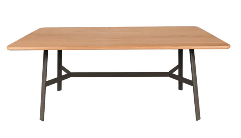 Load image into Gallery viewer, Fermob SO'O oak dining table, 180x90 cm, with six seats, crafted from natural oak wood, ideal for modern dining rooms.

