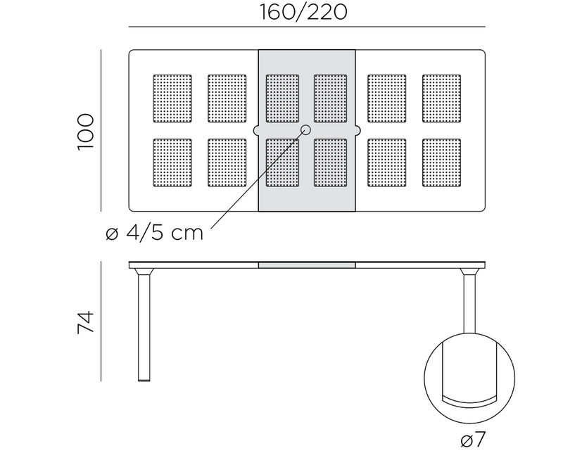 Load image into Gallery viewer, Nardi Libeccio outdoor extensible table with wooden top and metal frame, perfect for patio dining and outdoor gatherings.
