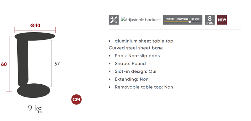 Load image into Gallery viewer, Yellow Fermob Bebop Offset Table with metal frame, outdoor design, ideal for patio or garden seating areas.
