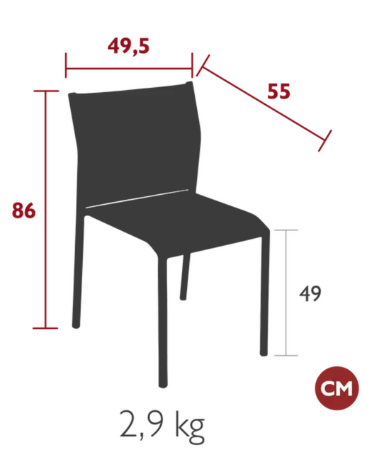 Fermob Cadiz outdoor chair with a woven seat and metal frame, perfect for garden or patio seating.