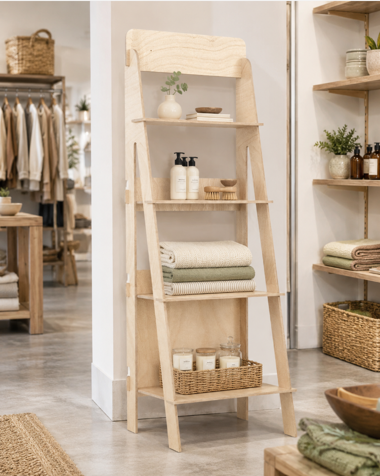 Stairs Ladder Multifunctional Storage Shelving Unit Display