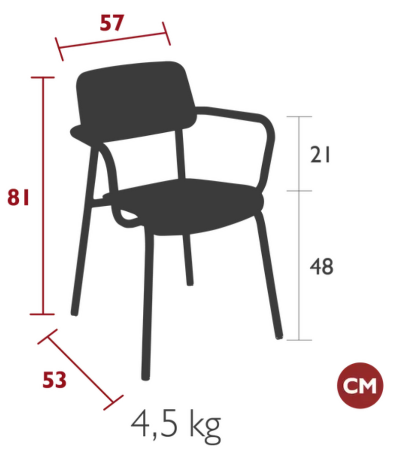 Load image into Gallery viewer, Fermob Studie Oak outdoor armchair with a sleek wooden design, ideal for outdoor seating and relaxing.
