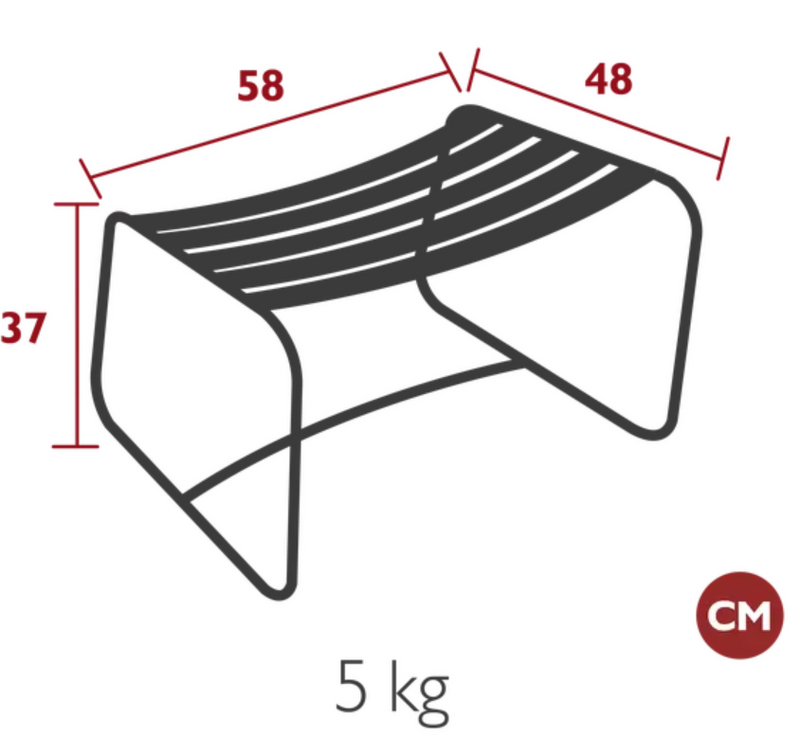 Load image into Gallery viewer, Fermob Surprising Teak Footrest with sleek wooden design and sturdy construction, perfect for relaxing or outdoor seating.
