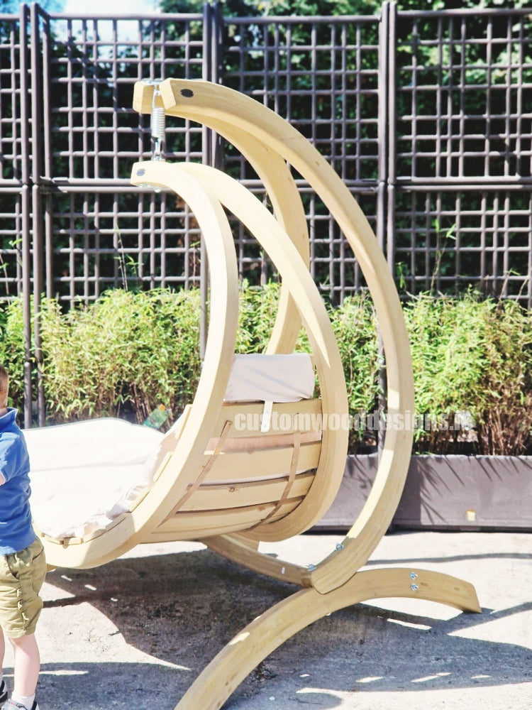 Load image into Gallery viewer, Swing Lounger &amp; Stand Set - Custom Wood Designs Swing Lounger &amp; Stand Set made from [material] –  [use_case] | Custom Wood Designs
