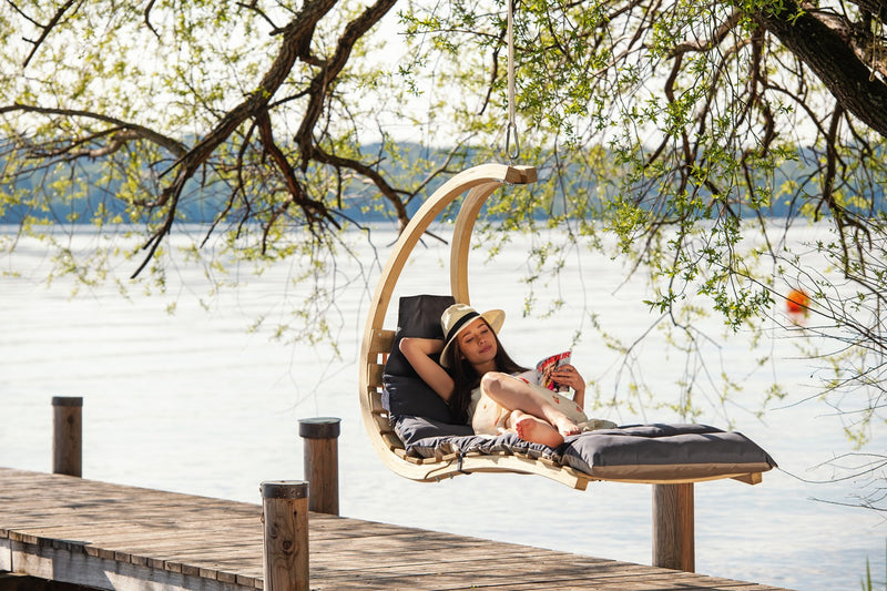 Load image into Gallery viewer, Swing Lounger - Custom Wood Designs Swing Lounger made from [material] –  [use_case] | Custom Wood Designs
