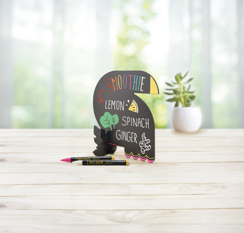 Load image into Gallery viewer, Securit Table Chalkboards - Silhouette 3D Animals - Black 16x13,8x7,4cm - Pack of 10 - in use
