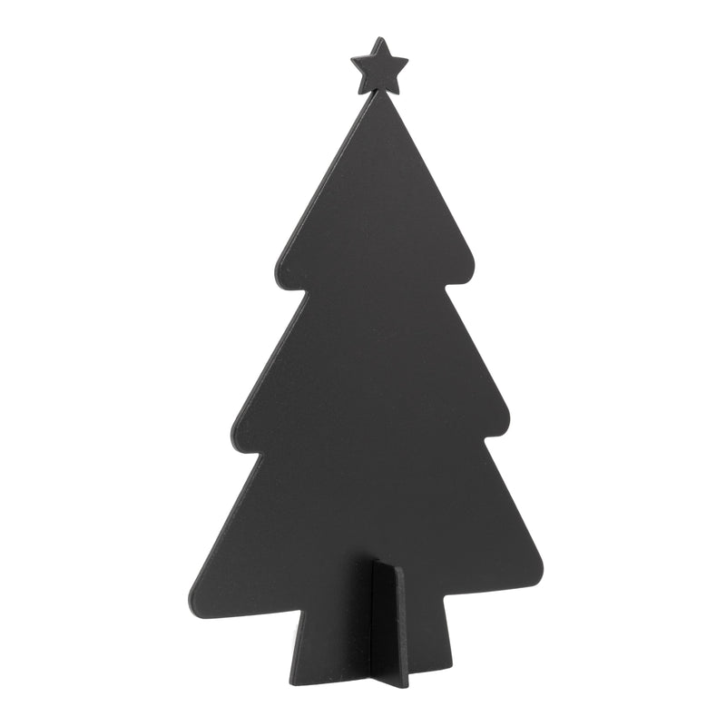 Load image into Gallery viewer, Securit Table Chalkboards - Silhouette 3D Christmas - Black 22x14x4cm - Pack of 10
