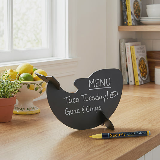 Securit Table Chalkboards - Silhouette 3D Animals - Black 22x14,5x10cm - Pack of 10 - in use