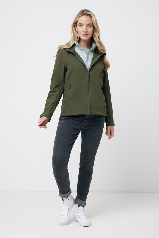 IMakal women recycled polyester soft shell jacket - Custom Wood Designs