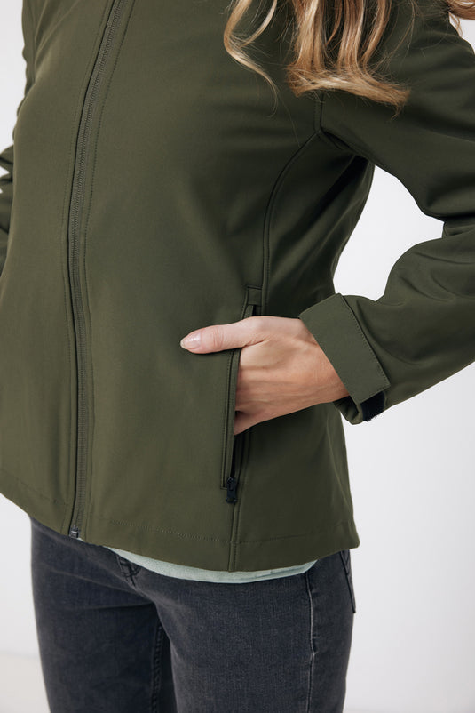 IMakal women recycled polyester soft shell jacket - Custom Wood Designs