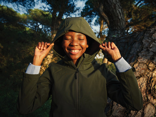 IMakal women recycled polyester soft shell jacket - Custom Wood Designs