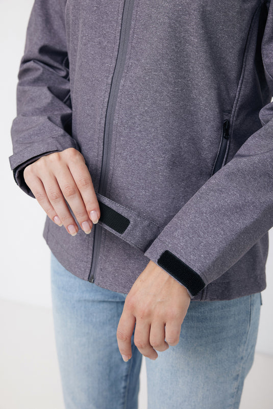 IMakal women recycled polyester soft shell jacket - Custom Wood Designs